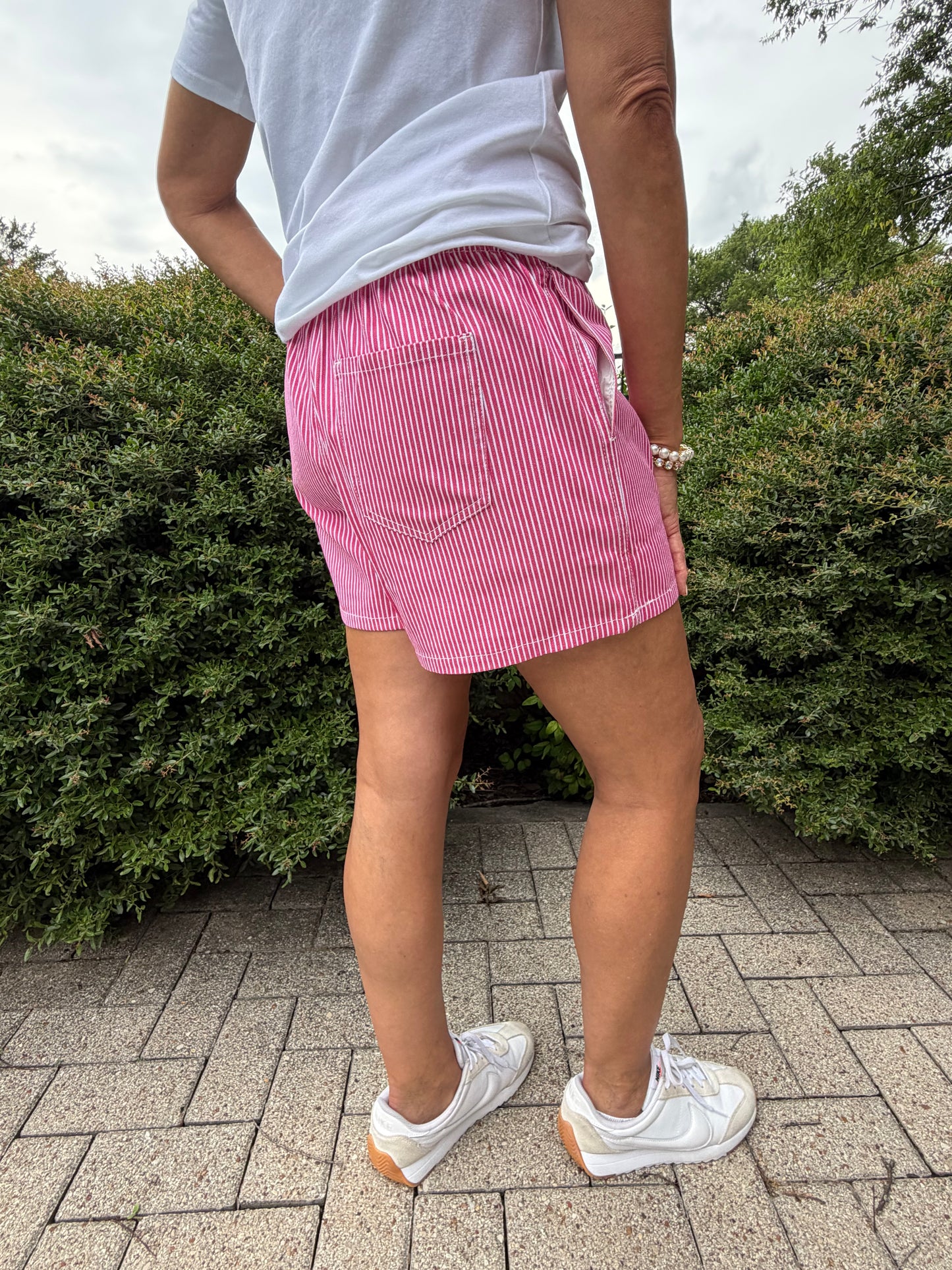 Boardwalk Pink Stripe Shorts