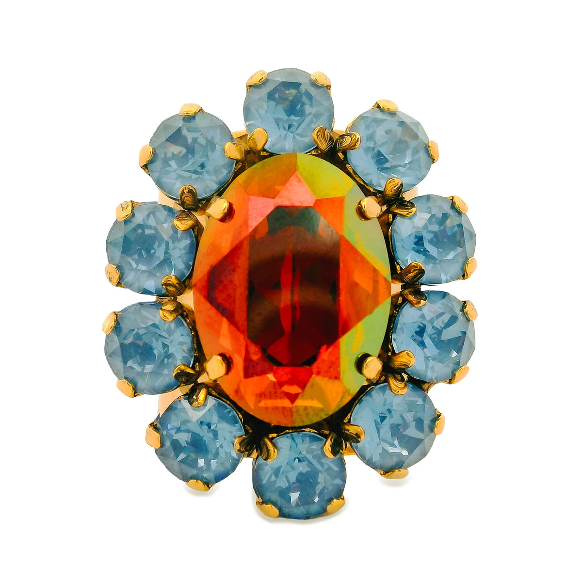 Tova  Edith Oval Ring (Chocolate)