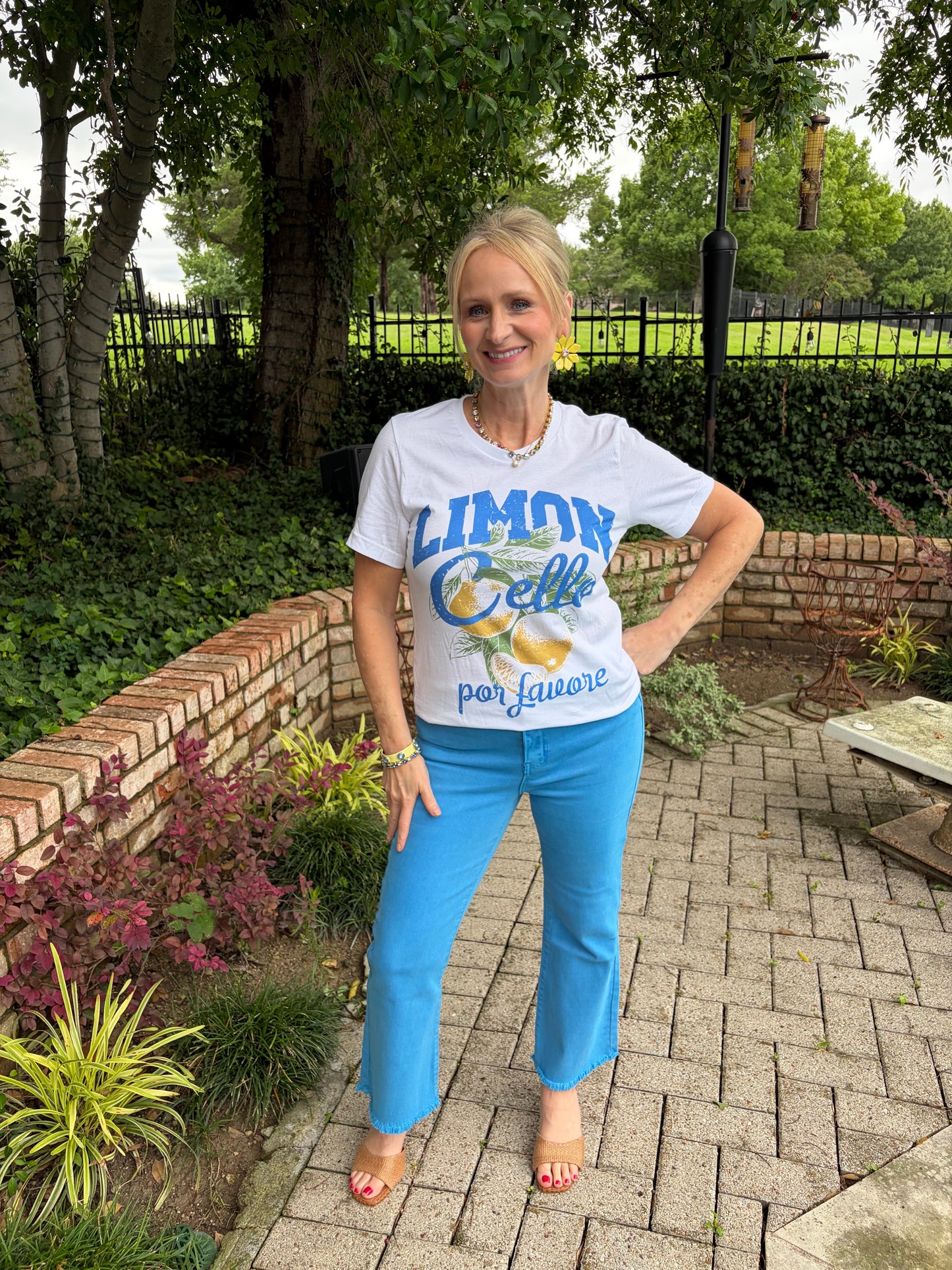 zenana sky blue pant