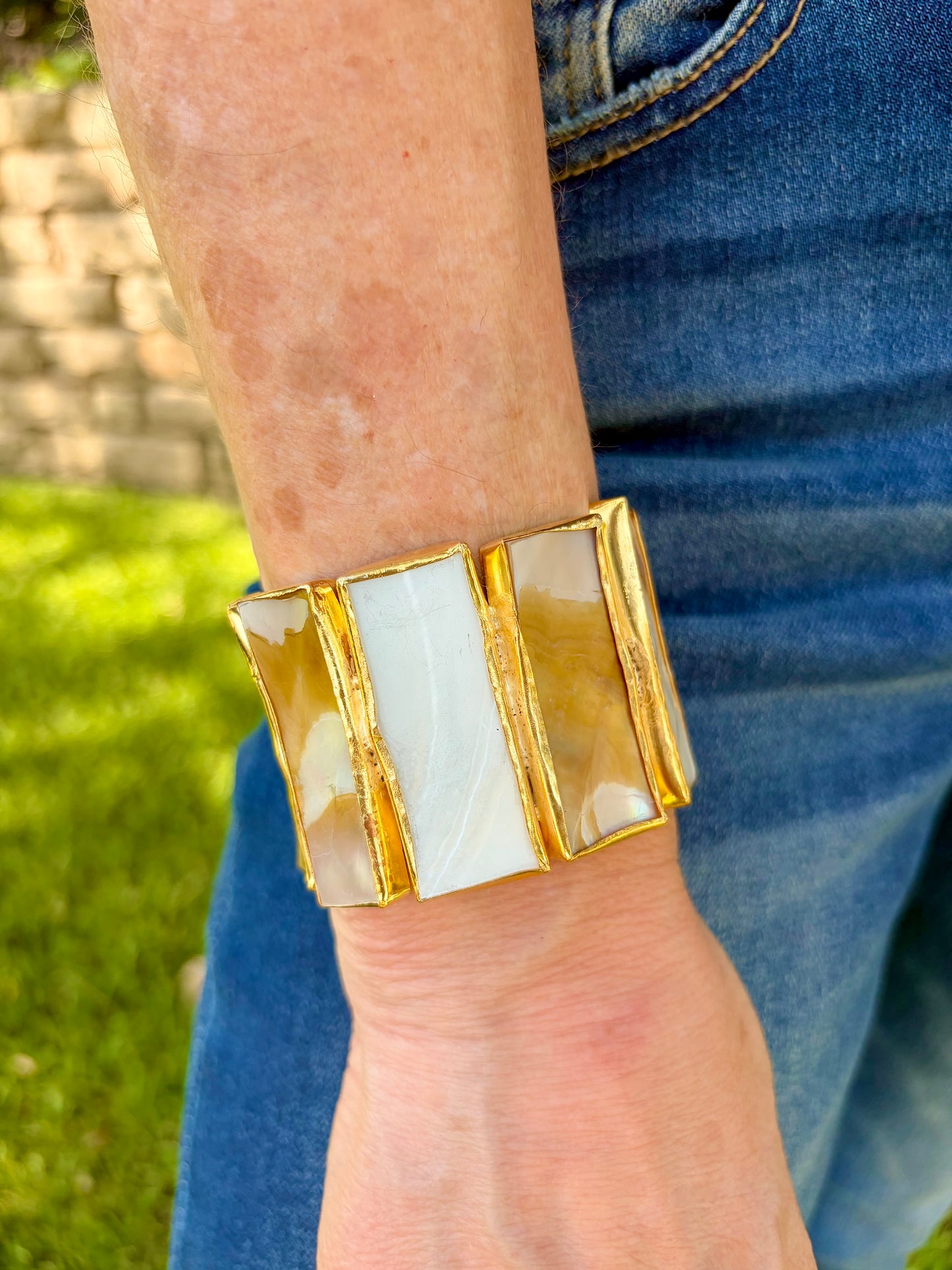 Delta Mother of Pearl Cuff