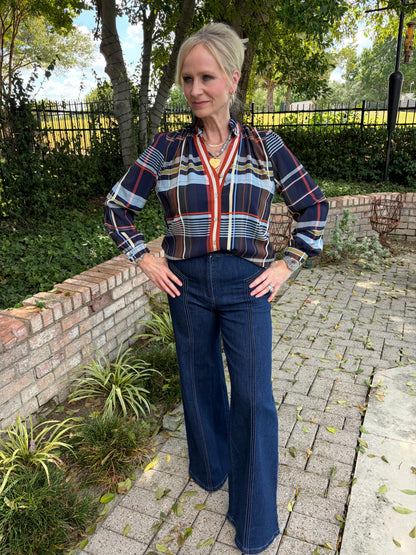 The Prescott Plaid Blouse