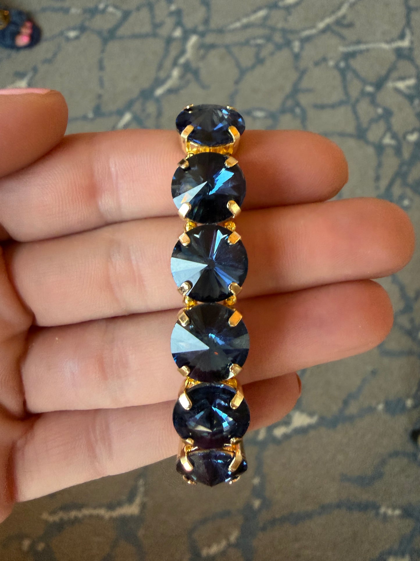 Stunning Sapphire Blue Crystal Bracelet
