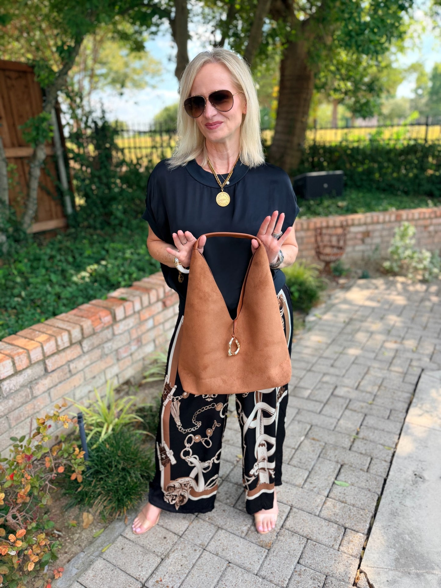 Cassandra Camel Handbag