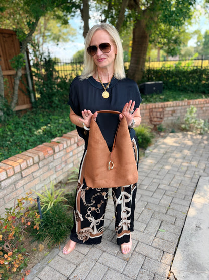Cassandra Camel Handbag
