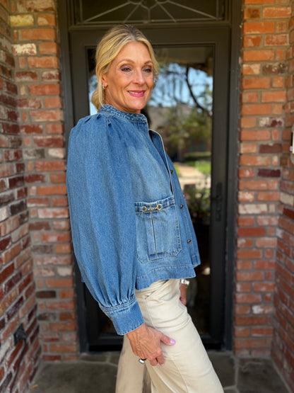 Dina Denim Luxe Jacket