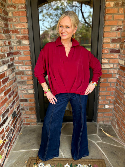 Merlot Muse Blouse