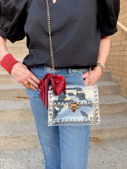 Gold Studded Game Day Bag