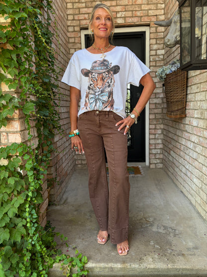 Tiger Loves Turquoise Tee
