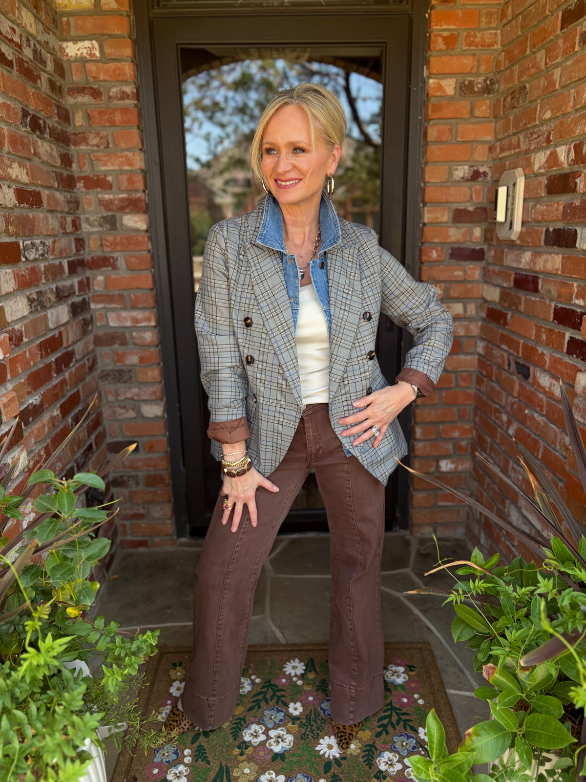 The Denim Detail Classic Blazer
