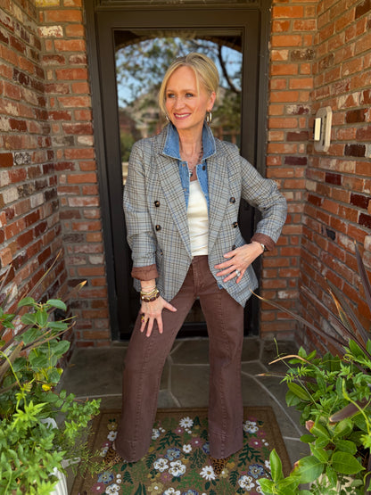 The Denim Detail Classic Blazer