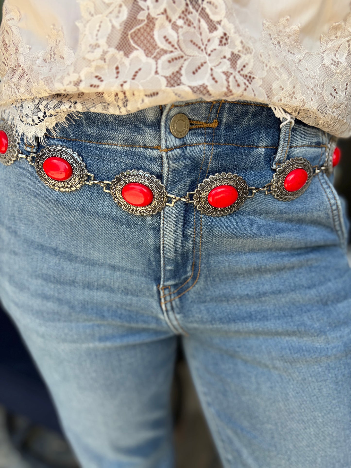 Red Concho Belt