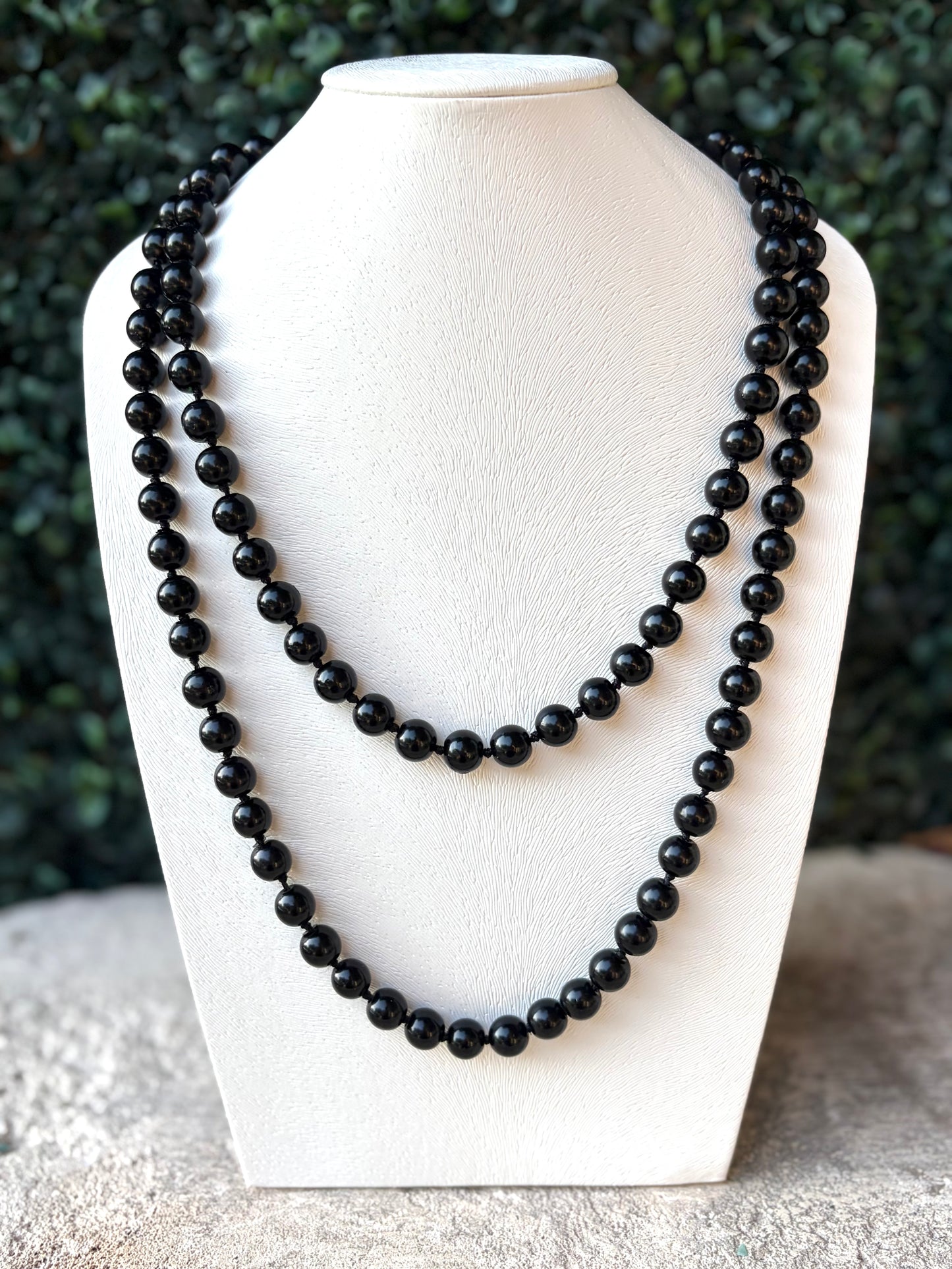Classic Black Bead Strand
