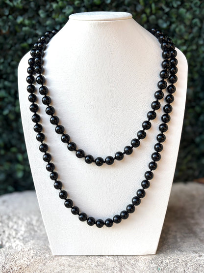 Classic Black Bead Strand