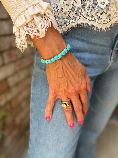 Stella Turquoise Stretch Bracelet