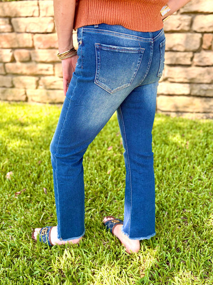 Daphne Dark Crop Denim
