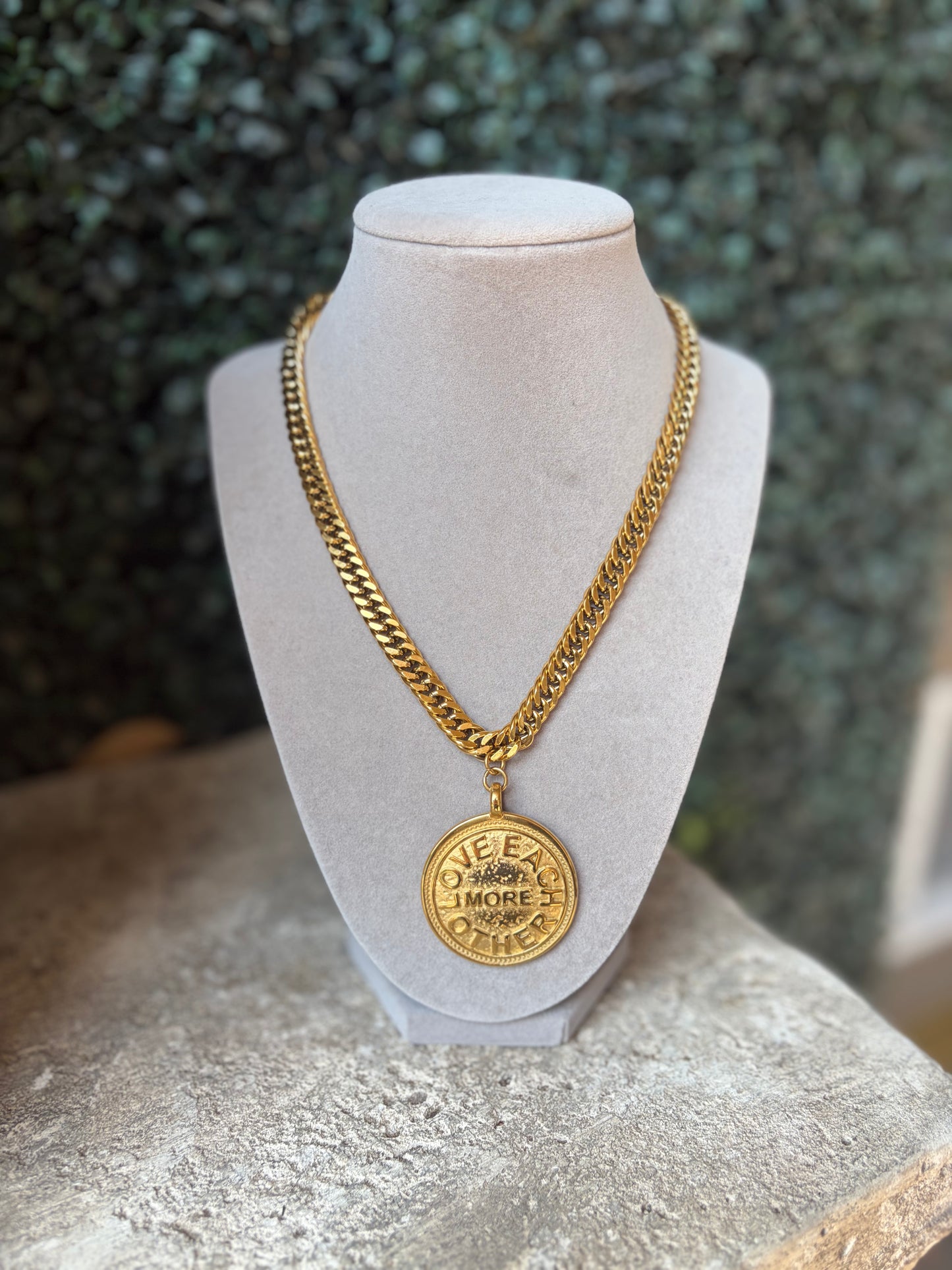 Mandy Medallion Gold Necklace