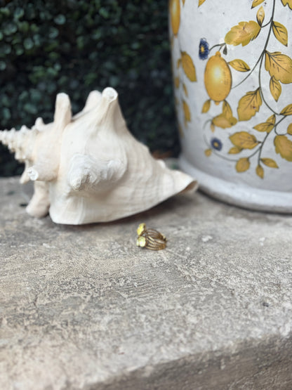 Aurelia Three Stone Ring- Yellow