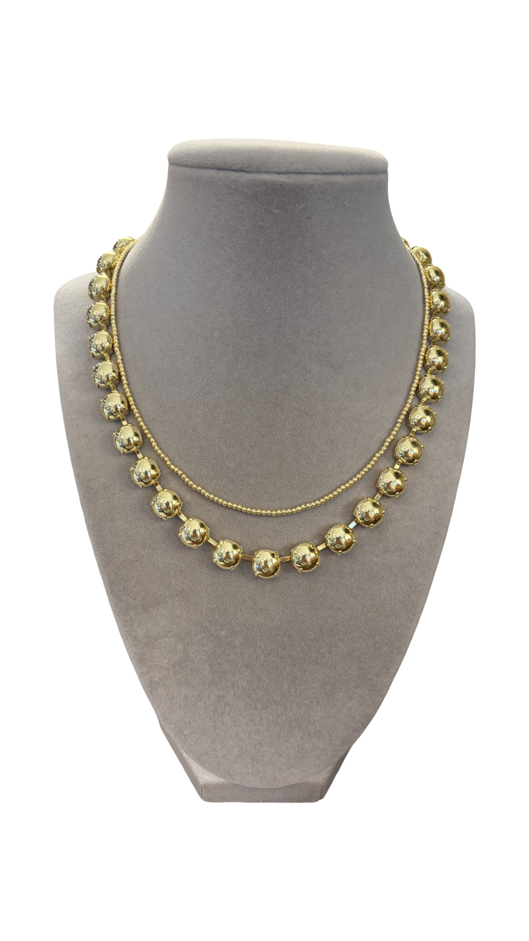 Mini Gold Bead Necklace