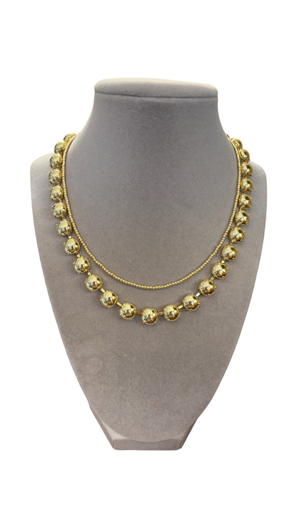 Mini Gold Bead Necklace