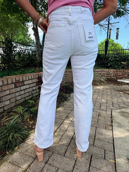 Crisp White Classic Denim