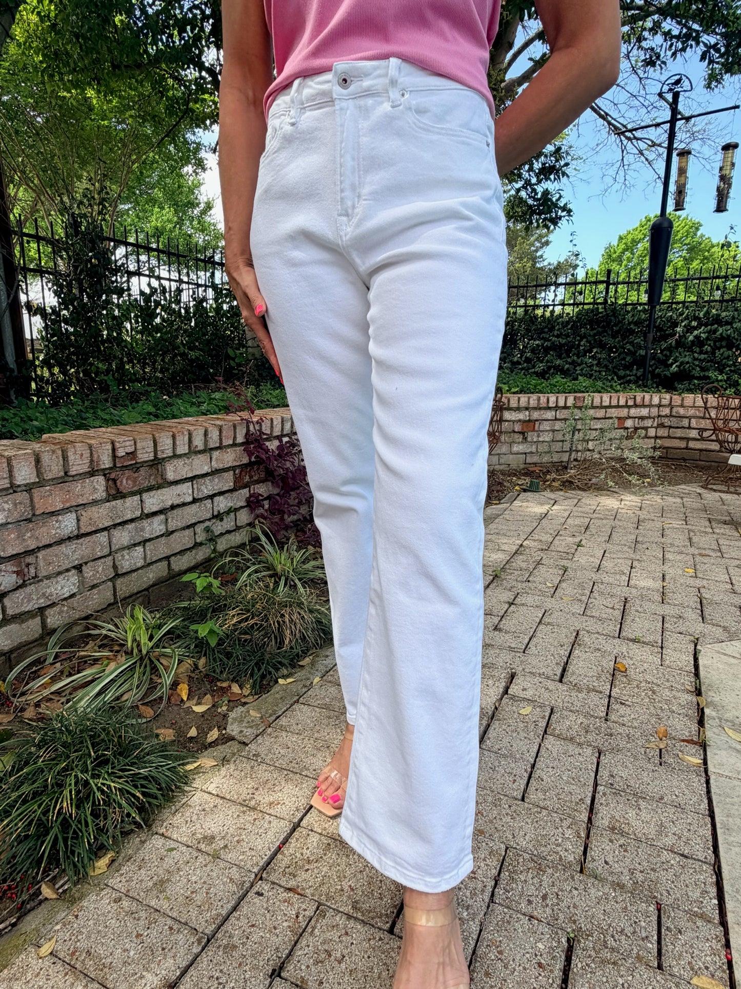 Crisp White Classic Denim