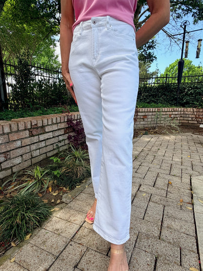 Crisp White Classic Denim
