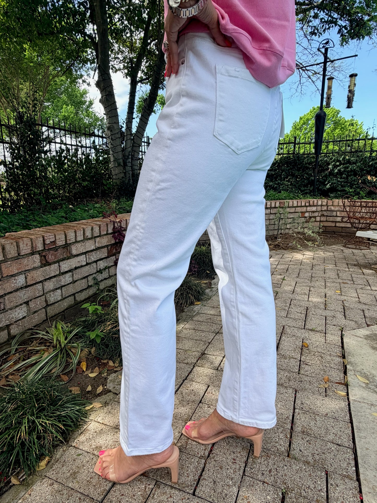Crisp White Classic Denim