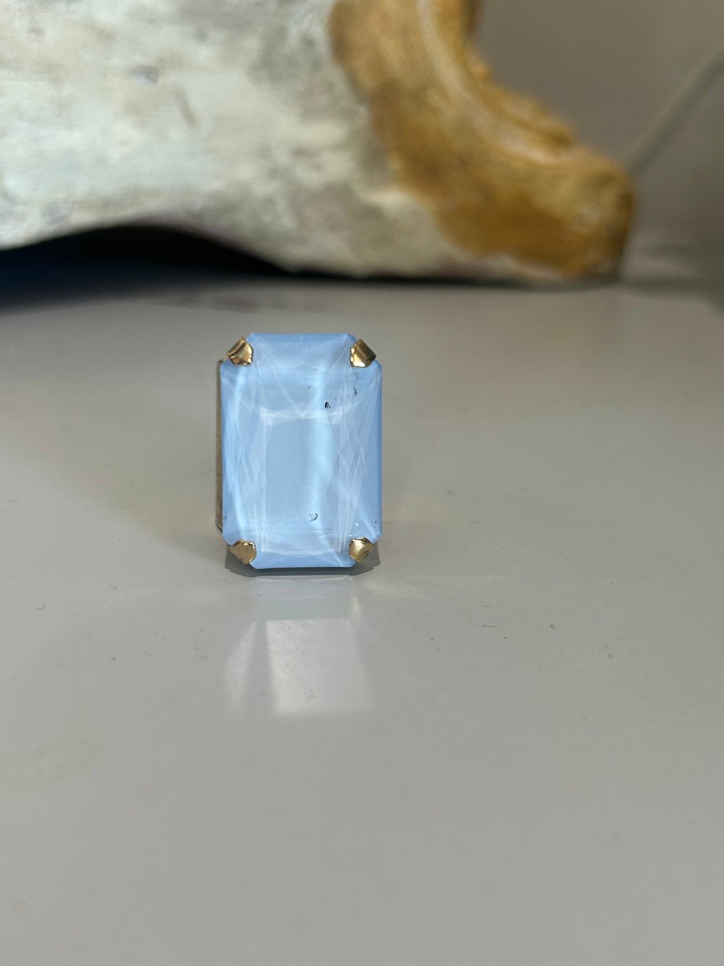 Tova- Mini Soleil Ring in Denim