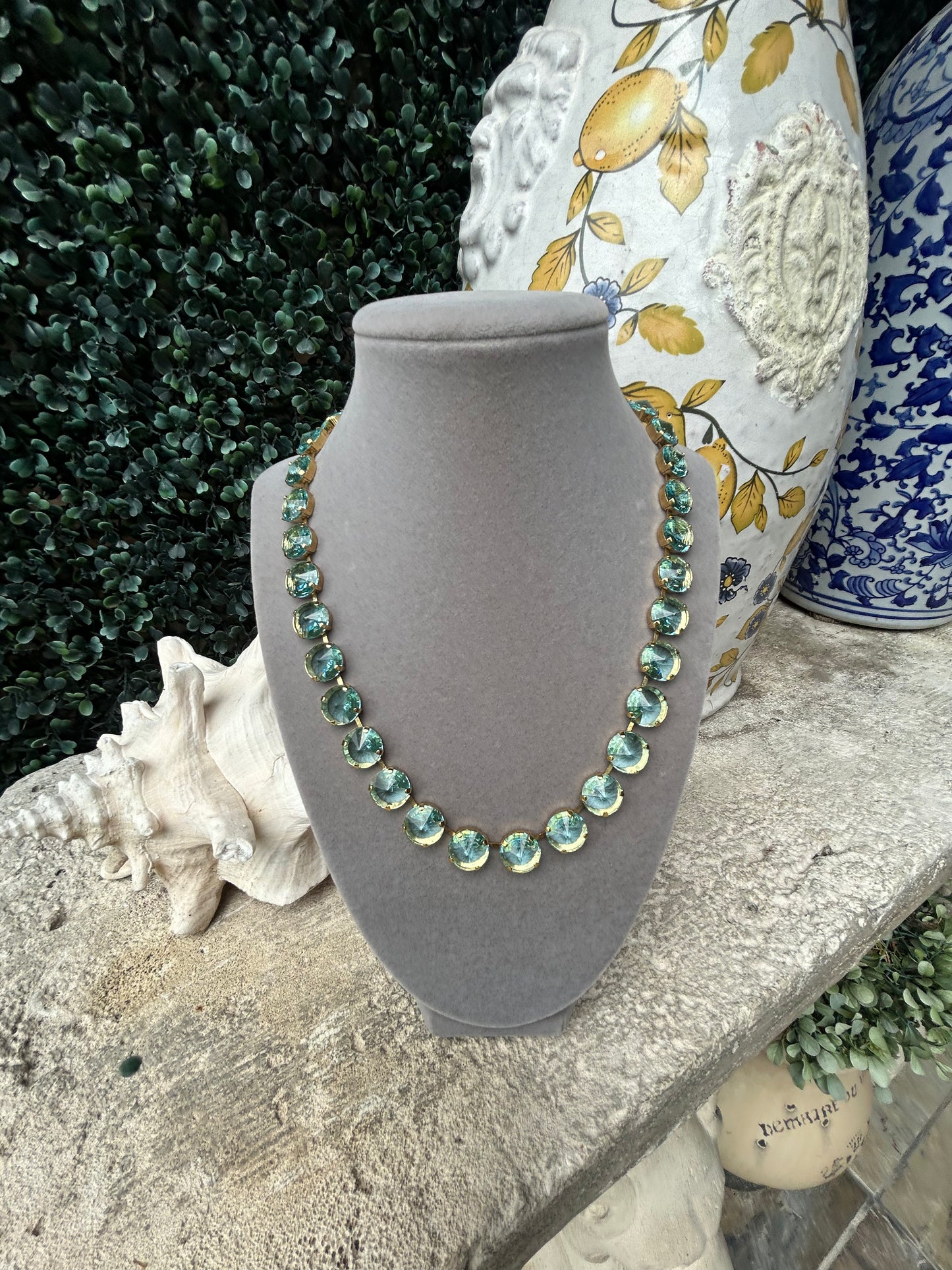 Tova Sophia Necklace -Aquamarine