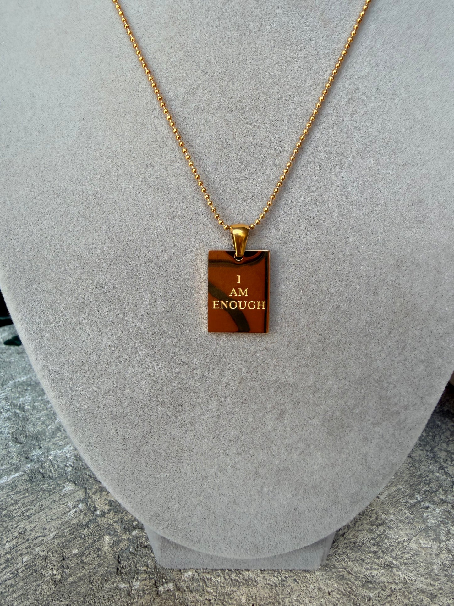 "I Am Enough" Empowerment Necklace
