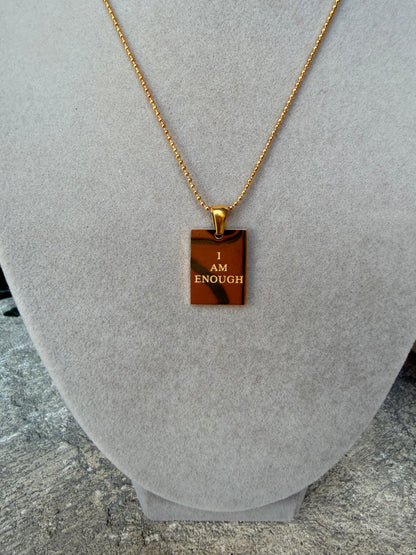"I Am Enough" Empowerment Necklace