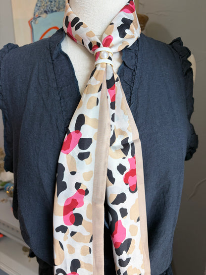 Pearl And Enamel Scarf Slide