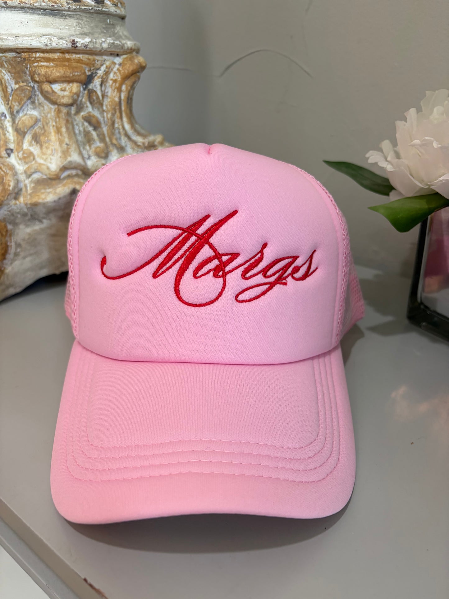 Pink Margs Trucker Cap