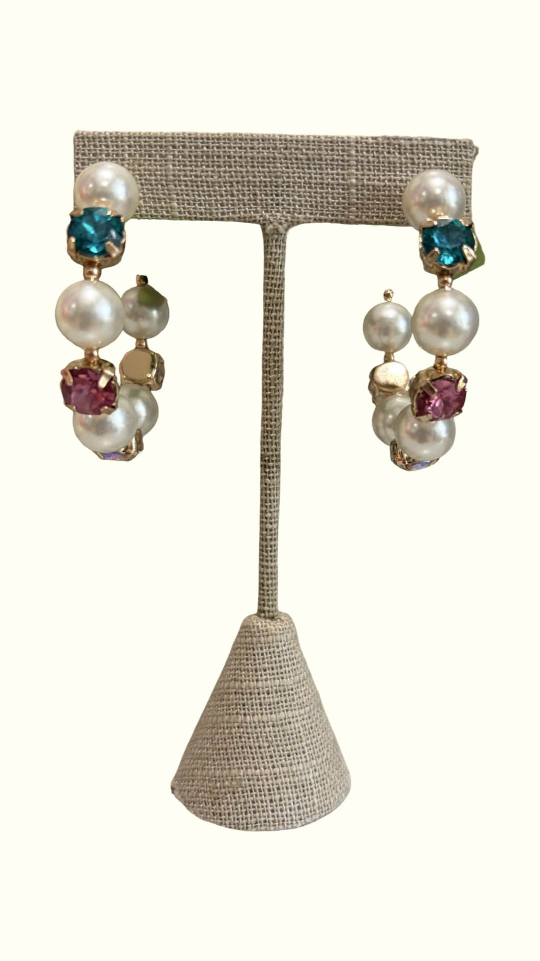 Color Pop Pearl Hoop