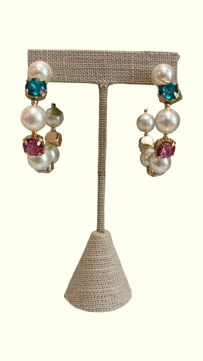Color Pop Pearl Hoop