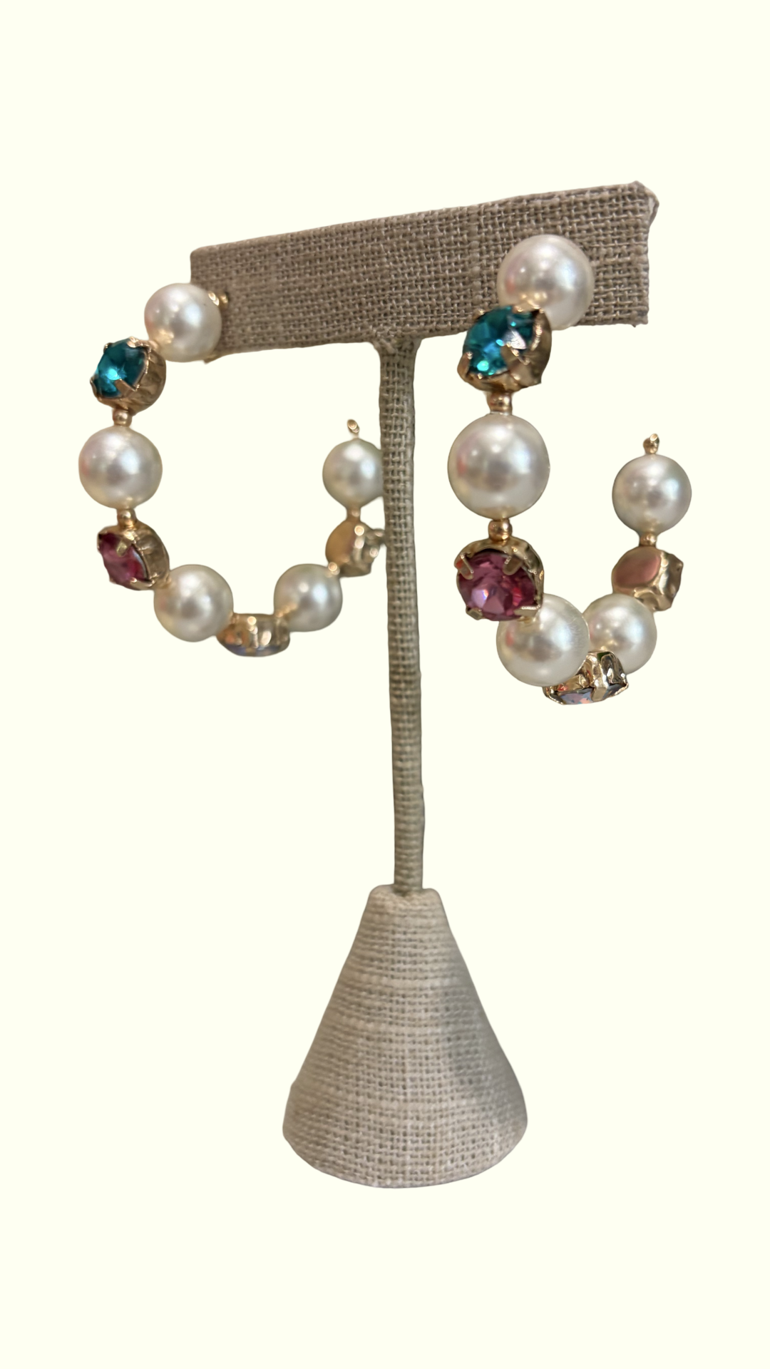 Color Pop Pearl Hoop