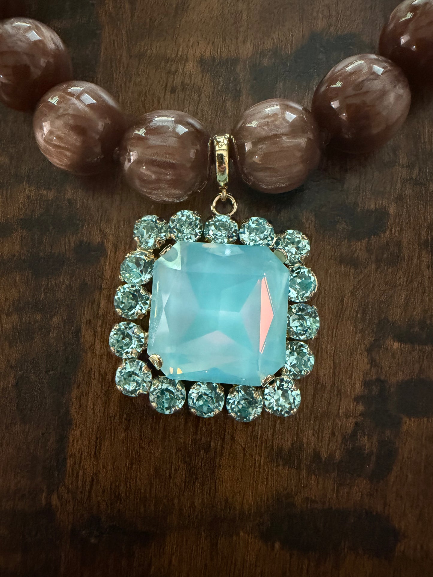 Chocolate Sky Statement Necklace