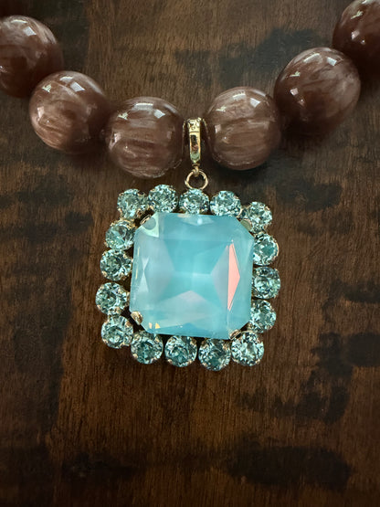Chocolate Sky Statement Necklace