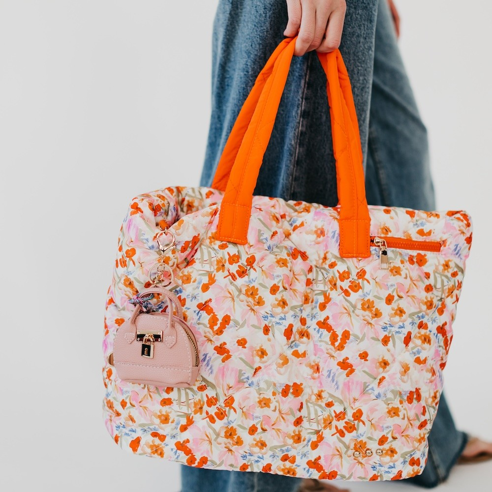 "It Girl Bag" Keychain/Bag charm- Pale Pink