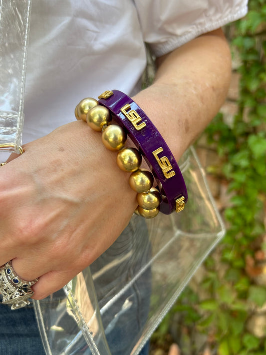 LSU Tigers Resin Bangle