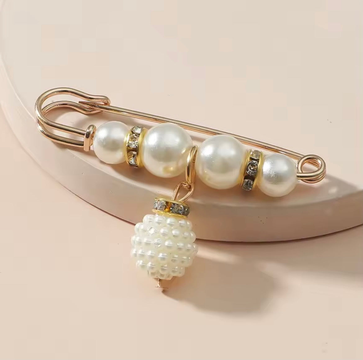 Pinned in Pearls Brooch