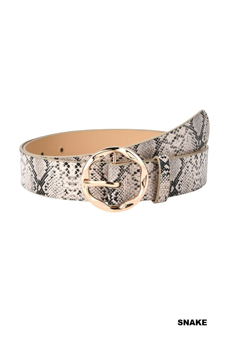 Snake Print Belt
