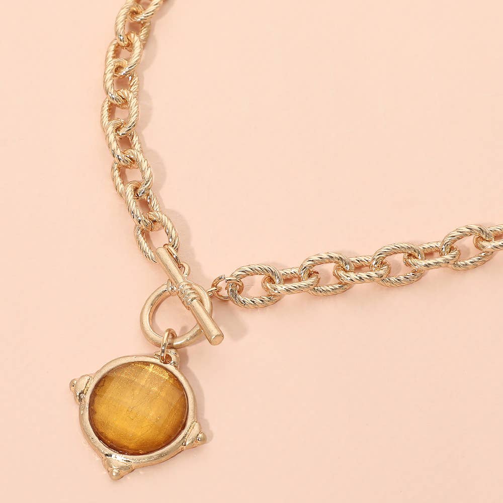 Twilight Topaz Toggle Necklace