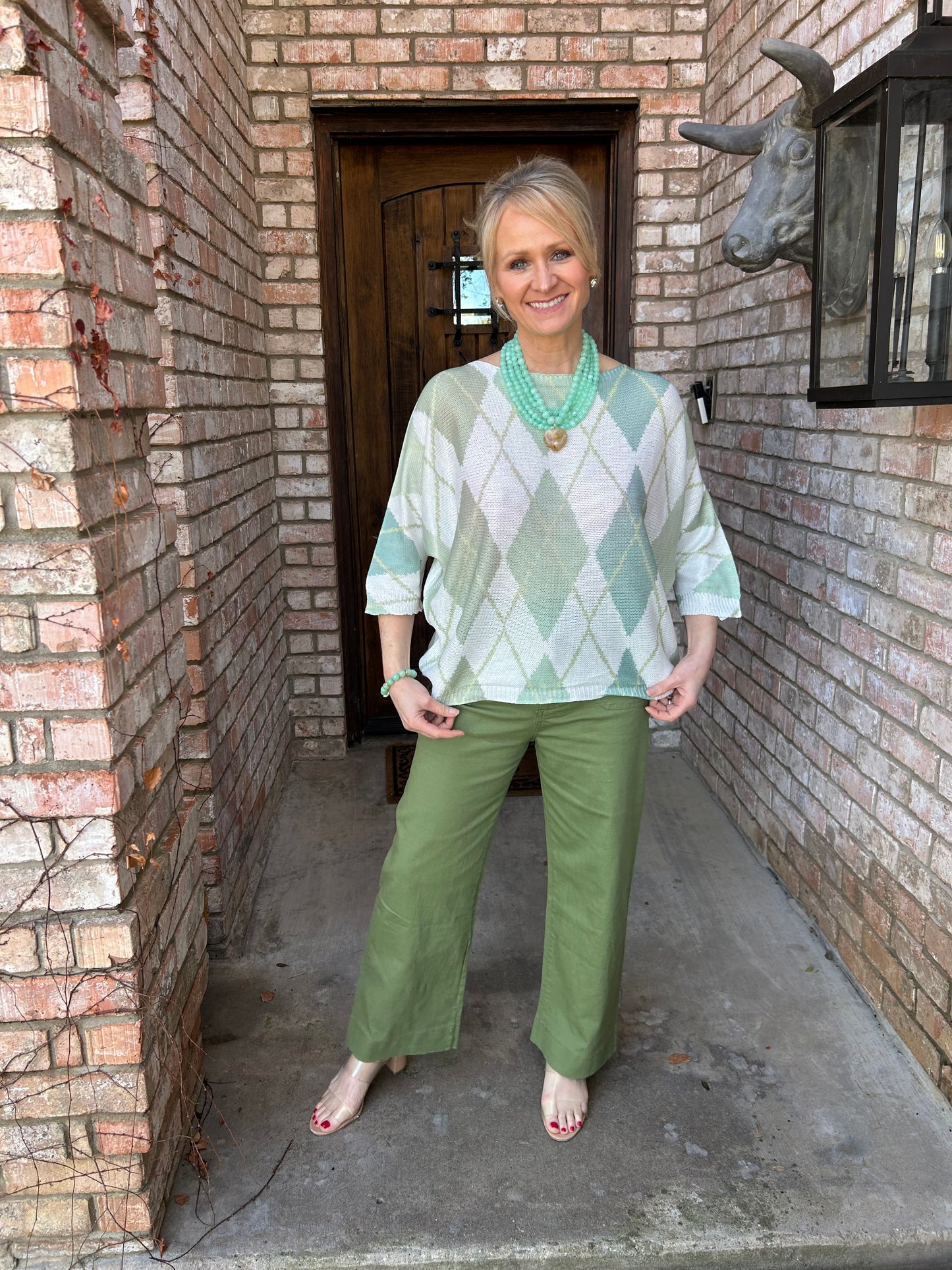 Ivy League Argyle Italian Knit