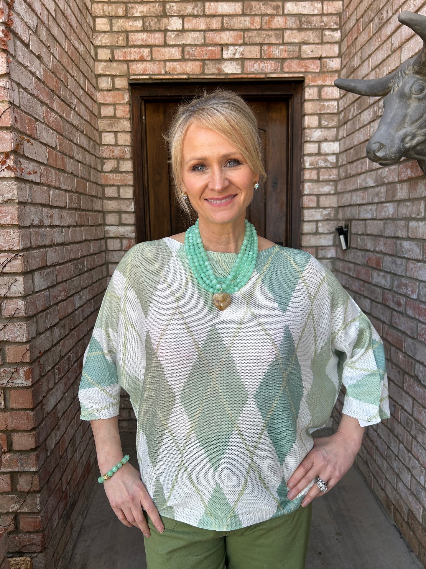 Ivy League Argyle Italian Knit