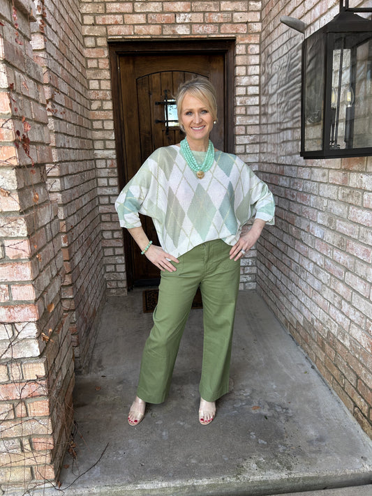 Ivy League Argyle Italian Knit