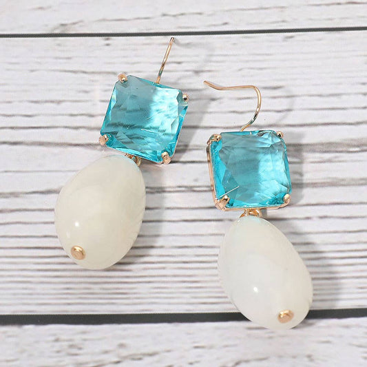 Ocean Wave Dangle Earring