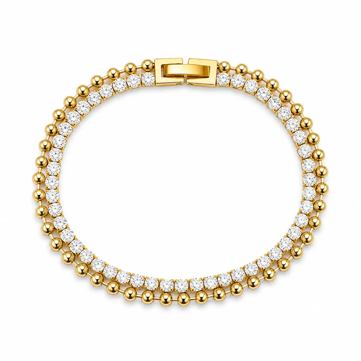 Beaded Tennis Bracelet- Water Resistant