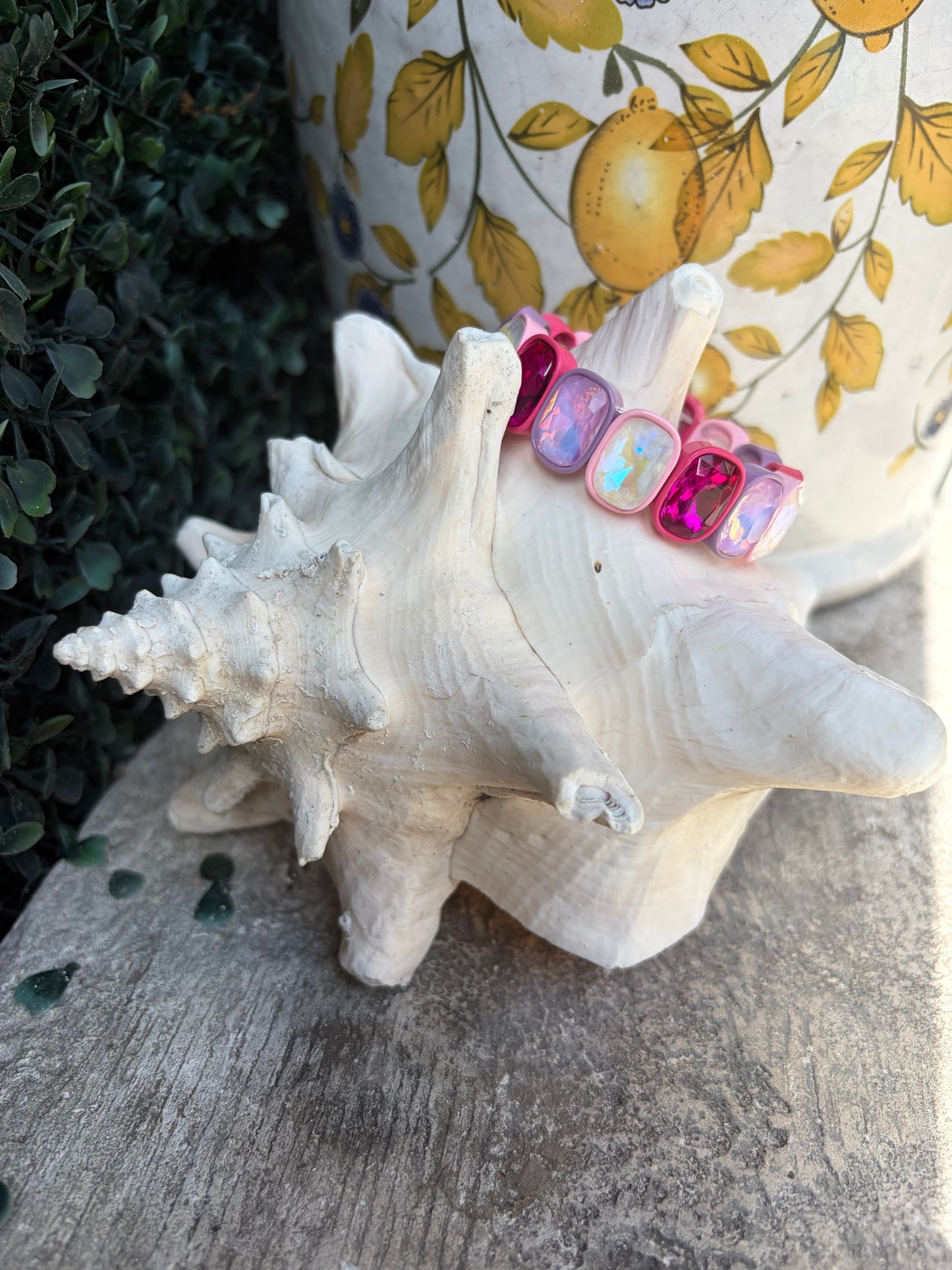 Berry Bloom Stretch Bracelet