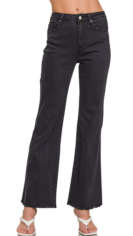 Washed Black Straight Jean